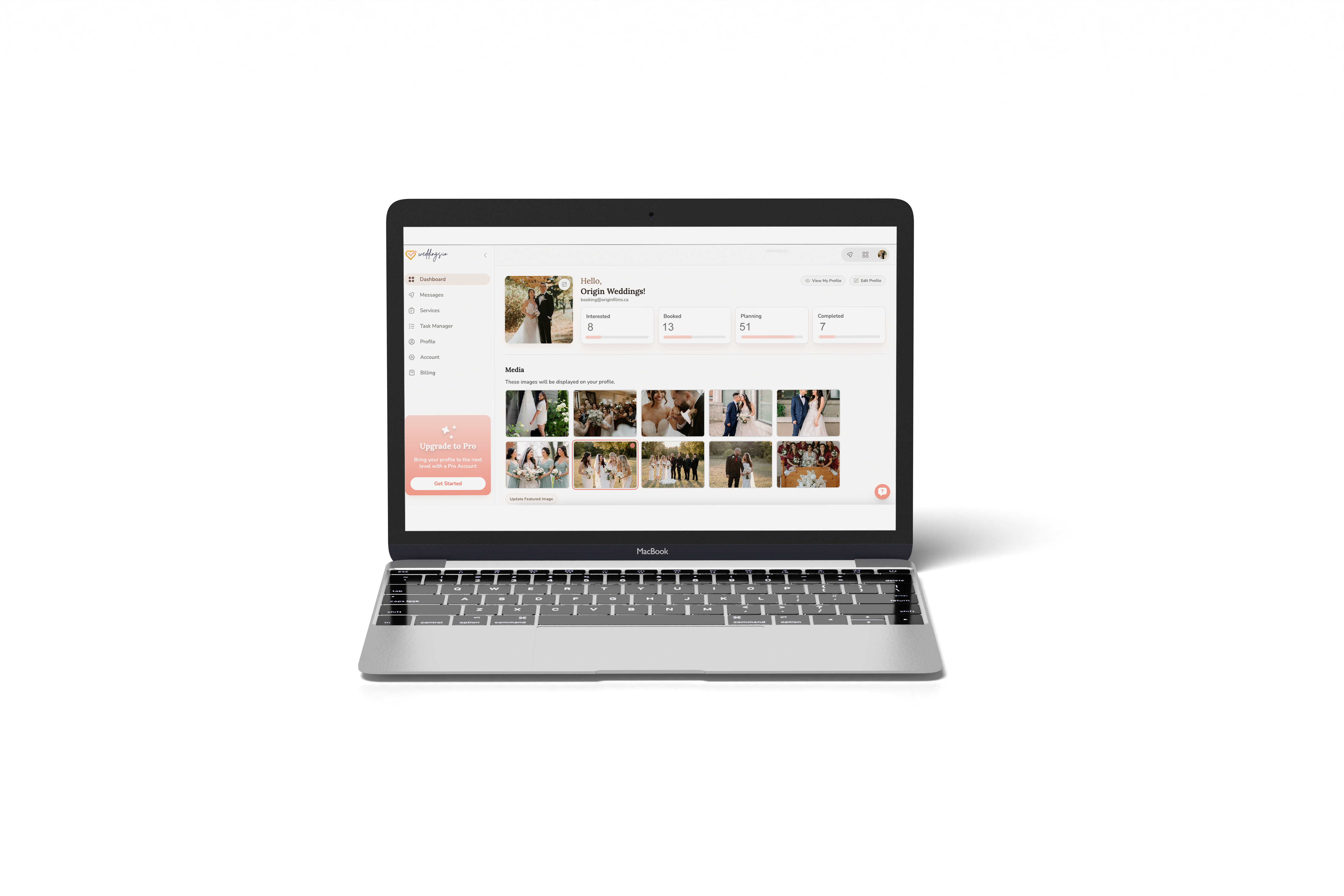 AiWeddings.IO - AI wedding marketplace - Main product screenshot demonstrating key features and user interface