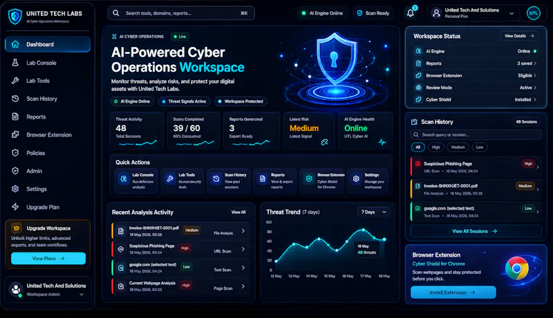 United Tech Labs Cyber Desk screenshot 3