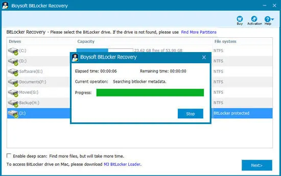 Media Iboysoft BitLocker Phục hồi - Khôi phục các tệp đã xóa/bị mất từ các ổ đĩa được mã hóa BitLocker 2