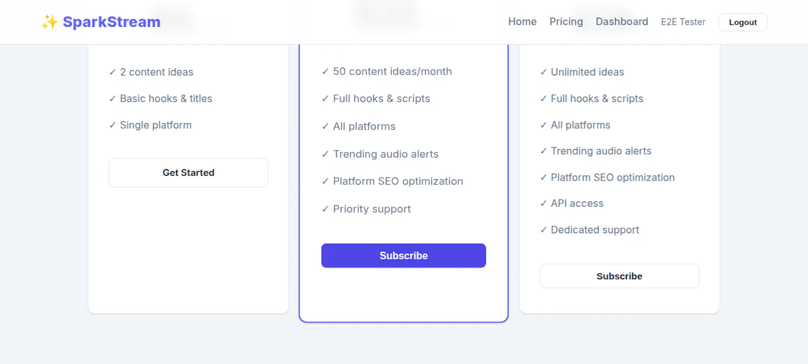 SparkStream screenshot 2