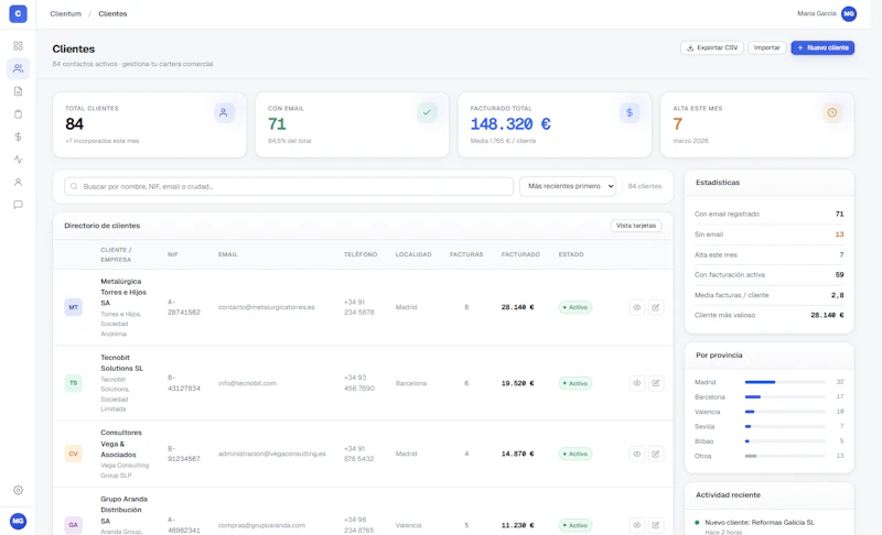 Clientum screenshot 4