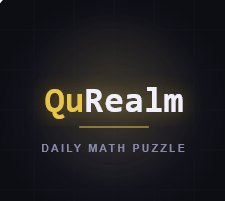 QuRealm — Daily math puzzle 