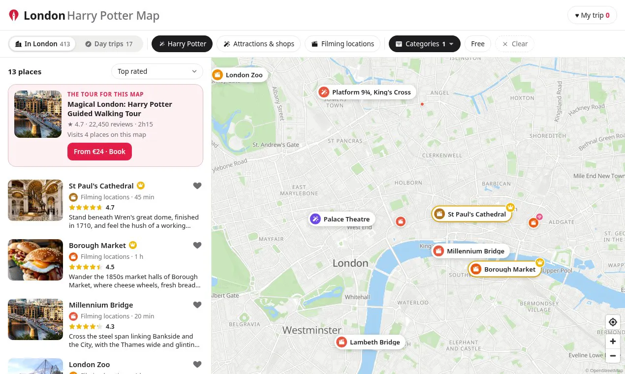 London Tourist Map gallery image