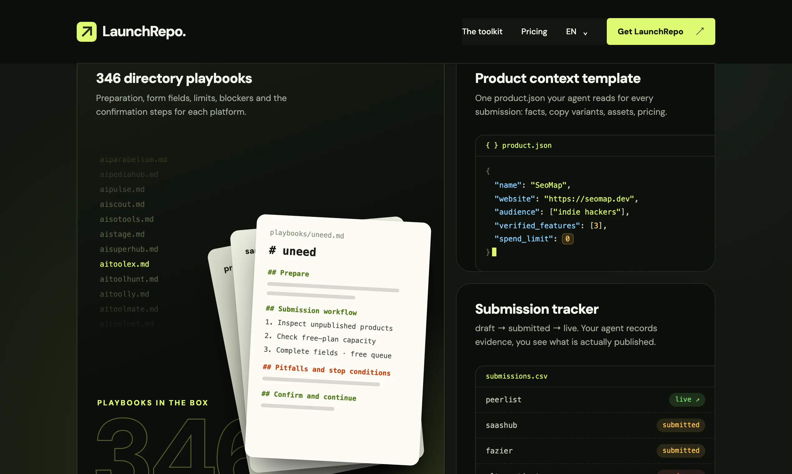 LaunchRepo - Agentic first Boilerplate gallery image
