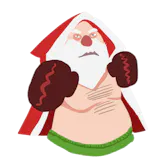 Shocking Santa Stickers
