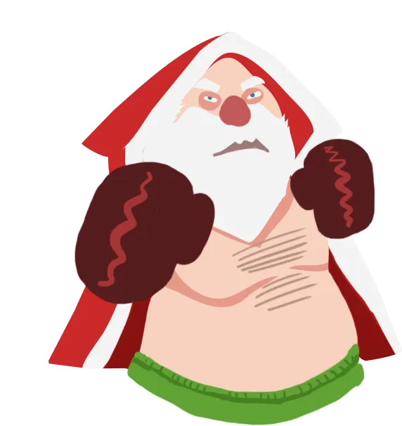 Shocking Santa Stickers