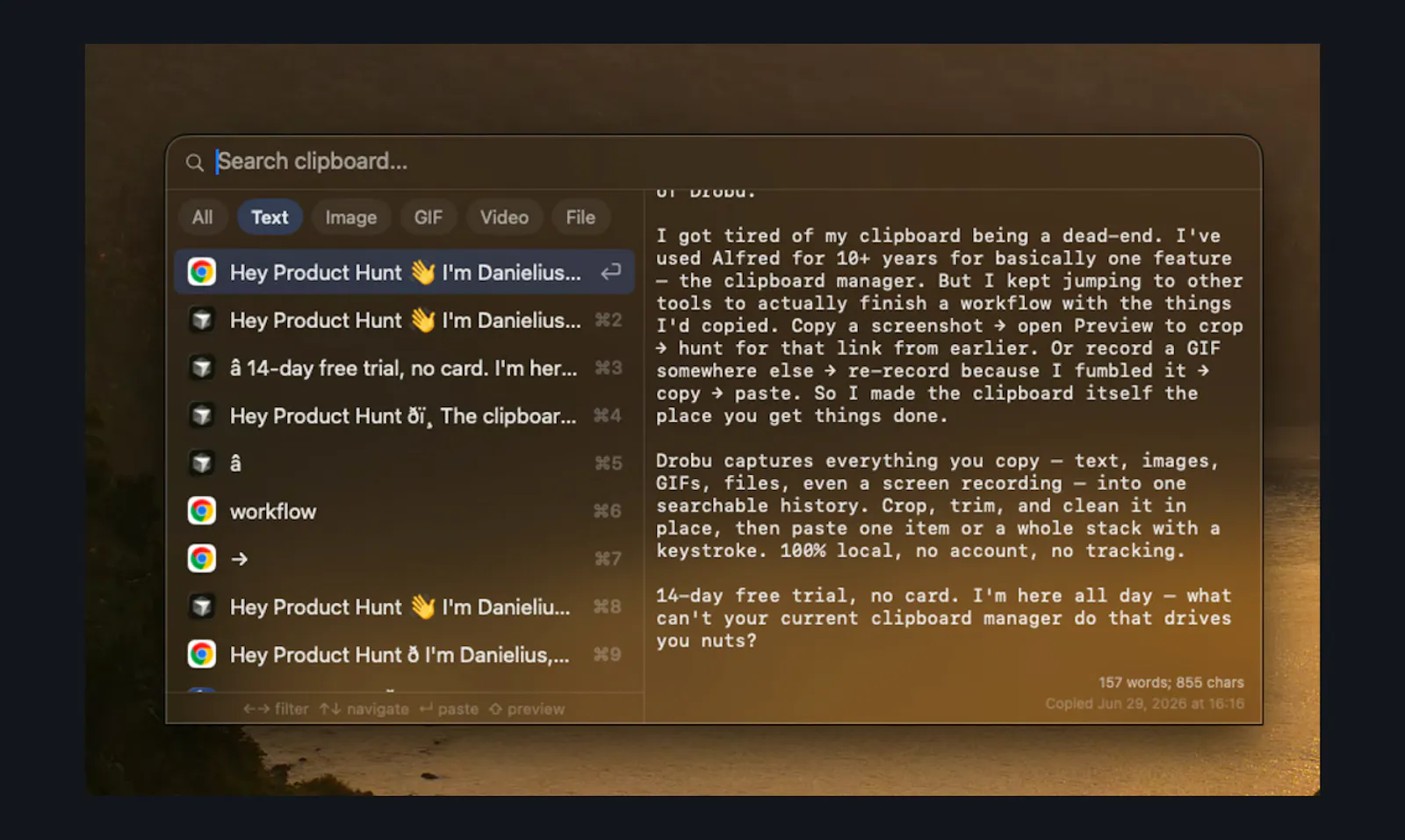 Drobu screenshot 1