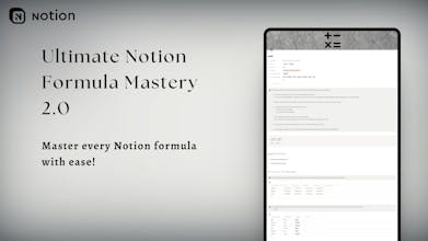 Ultimate Notion Formula Mastery 2.0 gallery image