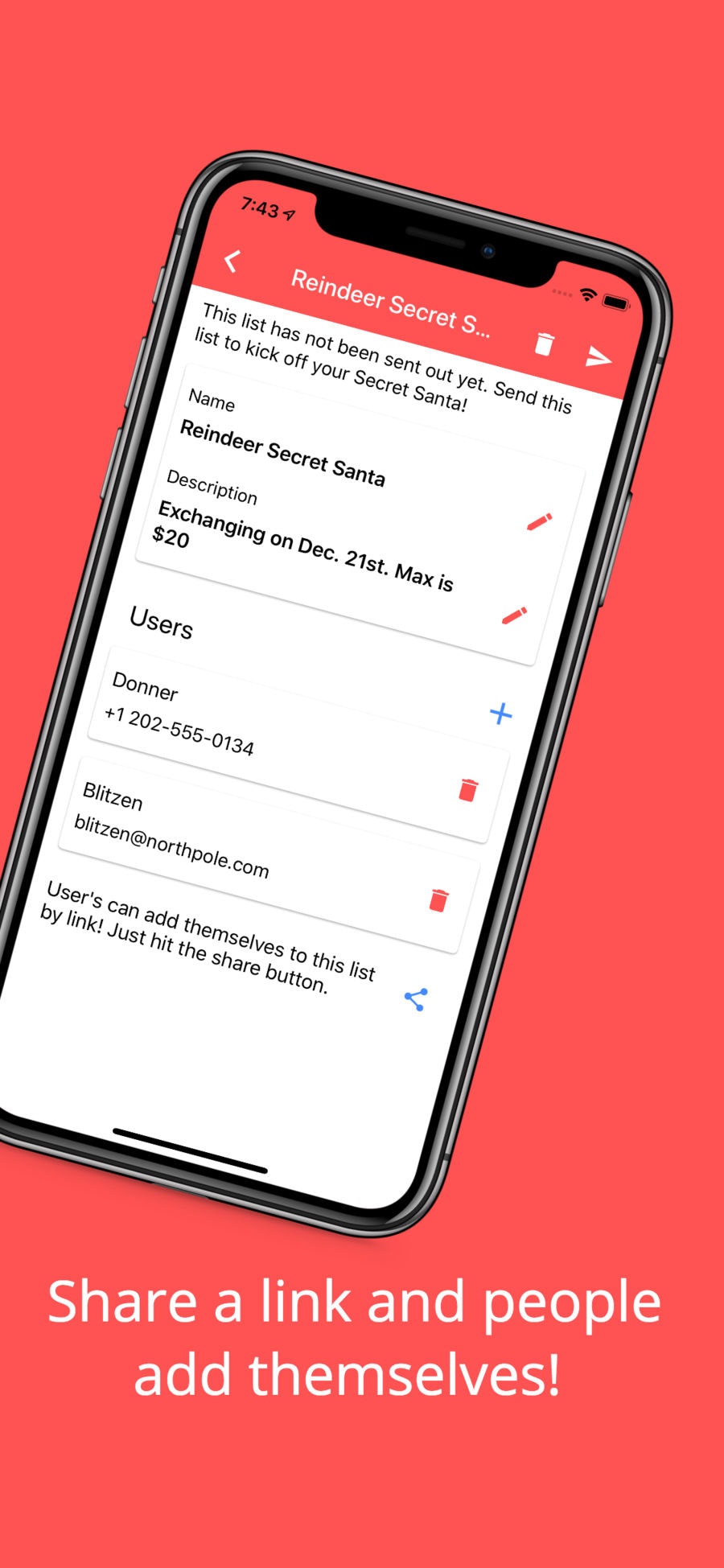 Simple Secret Santa Generator 2.0 gallery image