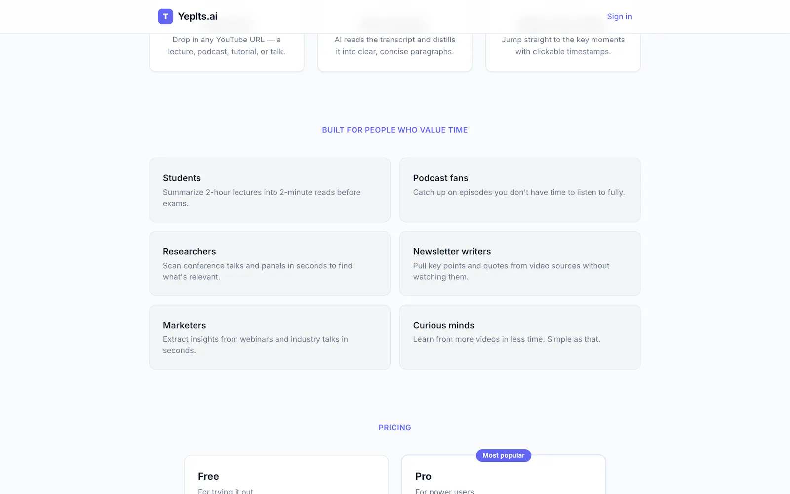 YepIts.ai screenshot 2