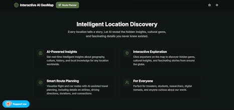 Interactive AI GeoMap gallery image