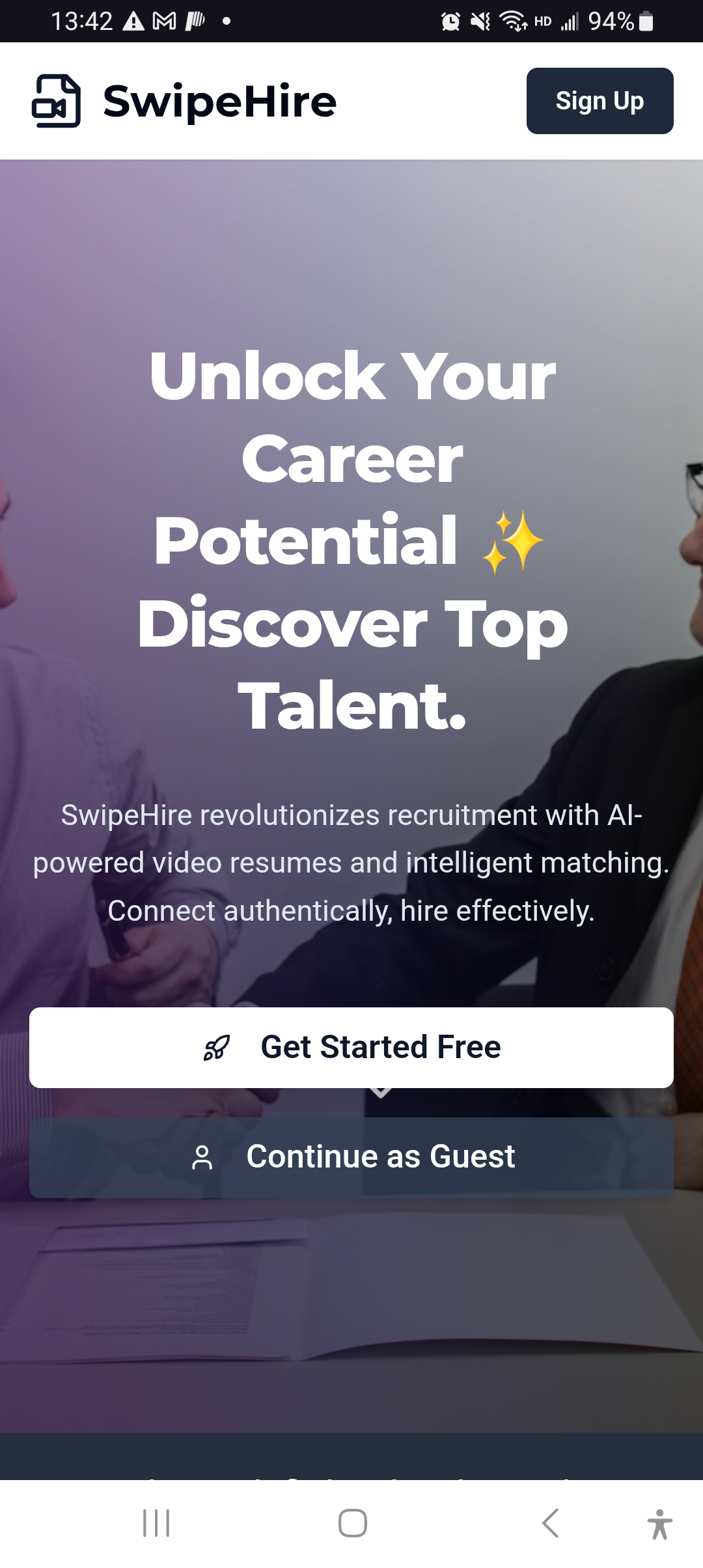 SwipeHire media 1