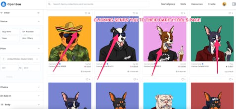 OS NFT Rarity Tool Researcher gallery image