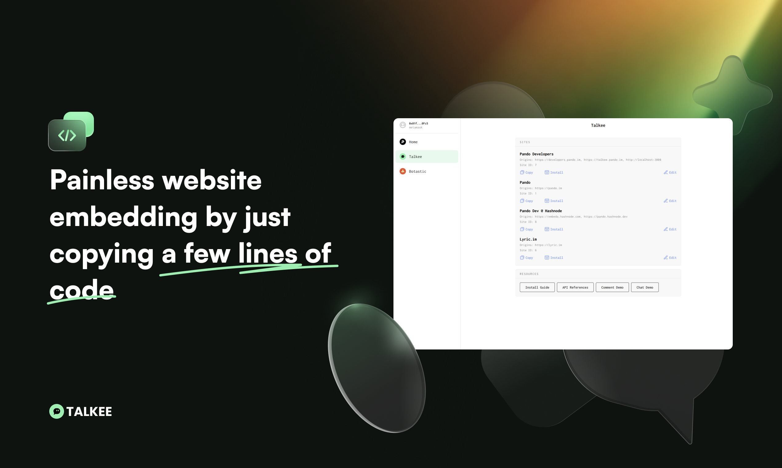 Media Talkee - Trang web bình luận/trò chuyện nhúng với thông tin đăng nhập và phần thưởng Web3 3