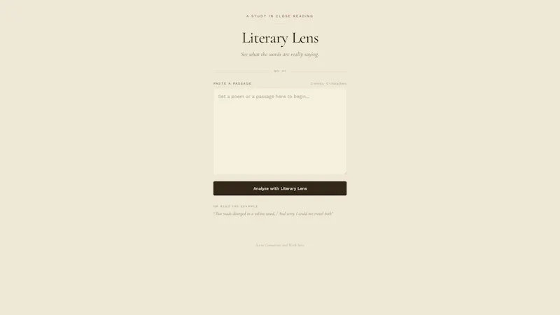 Literary Lens screenshot 1