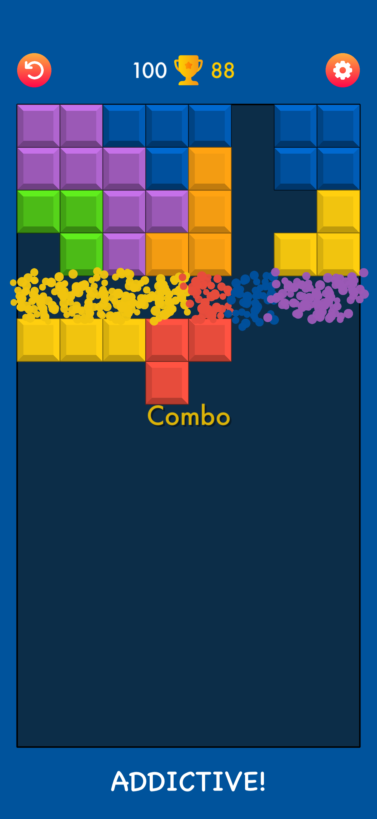 وسائط البلاط - تحطيم البلاط - لعبة Tetris فريدة من نوعها مع اللعب المضاد للجاذبية 4
