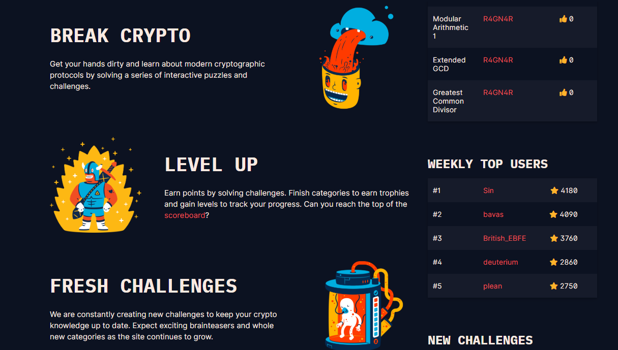 CryptoHack gallery image