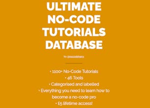 The Ultimate No-Code Tutorial Database gallery image