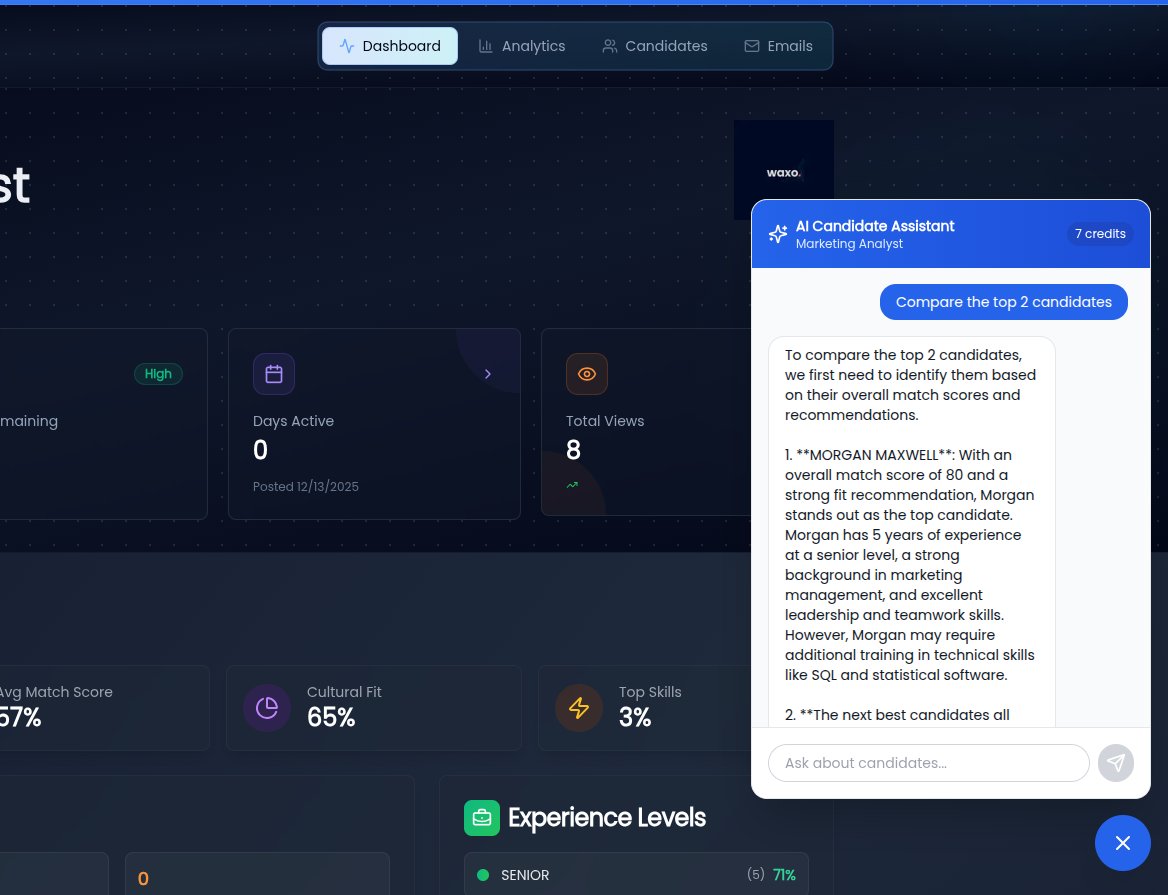 Recruity - Screenshot 5 showing product features and functionality