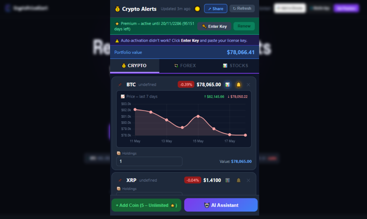 Crypto Price Alert gallery image