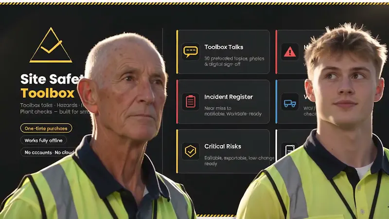 Workplace Safety App Site Safety Toolbox screenshot 1 (video preview)