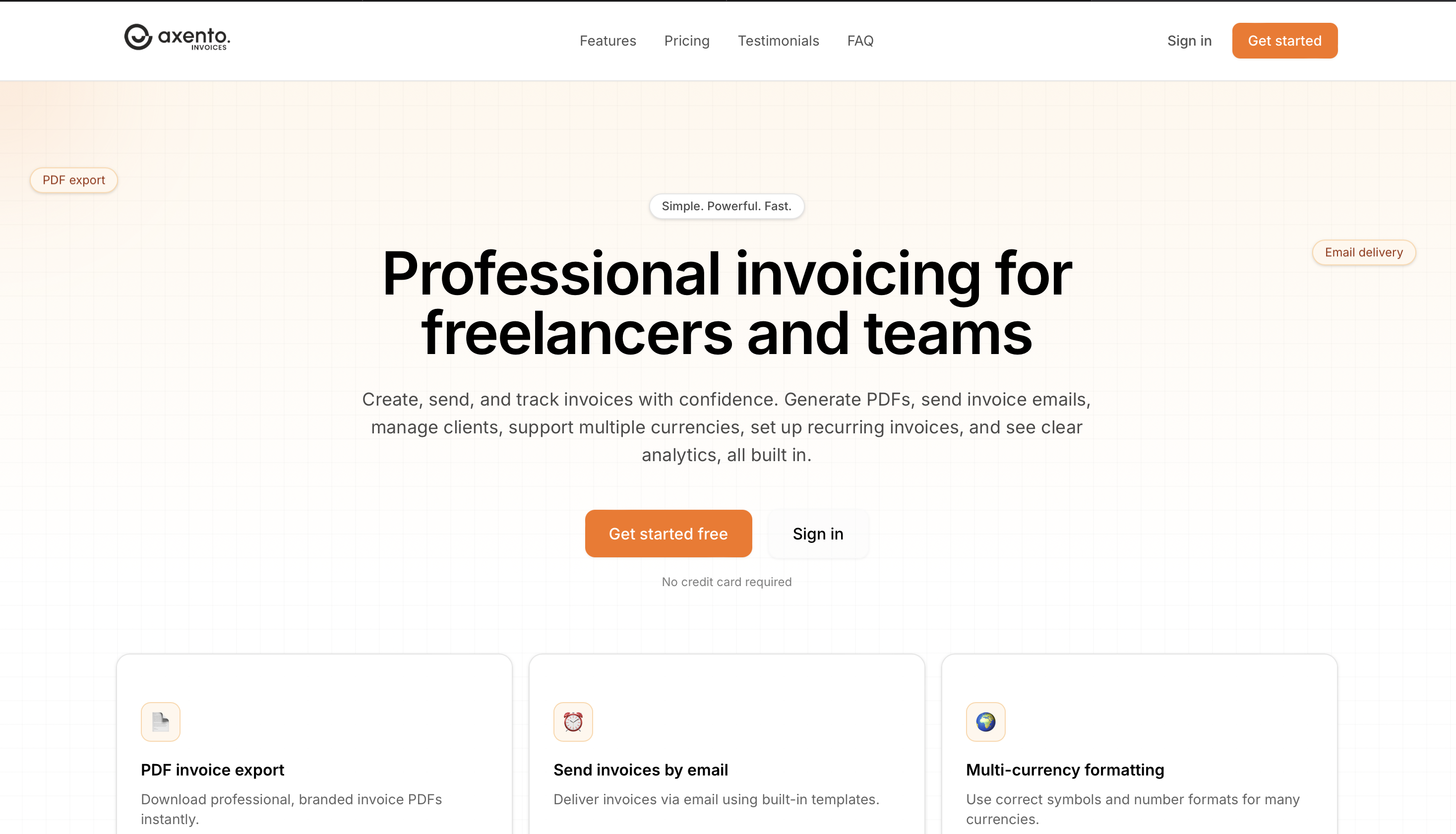 Axento Invoices gallery image