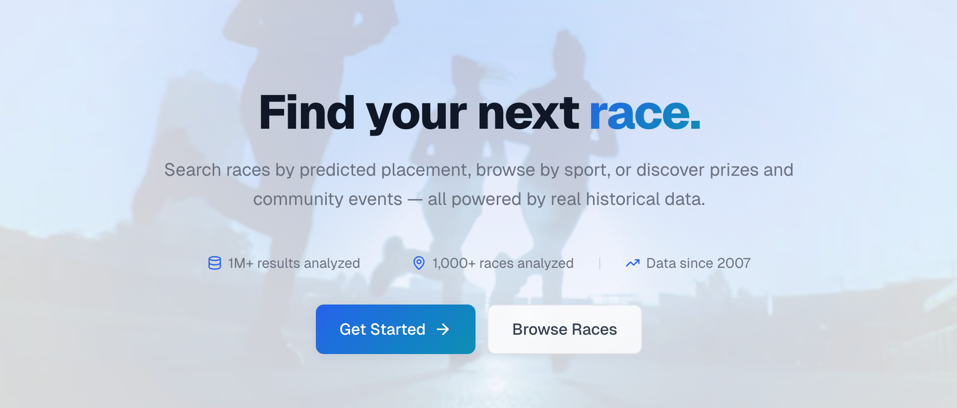 RaceMatcher gallery image