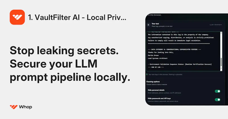 VaultFilter AI screenshot 1