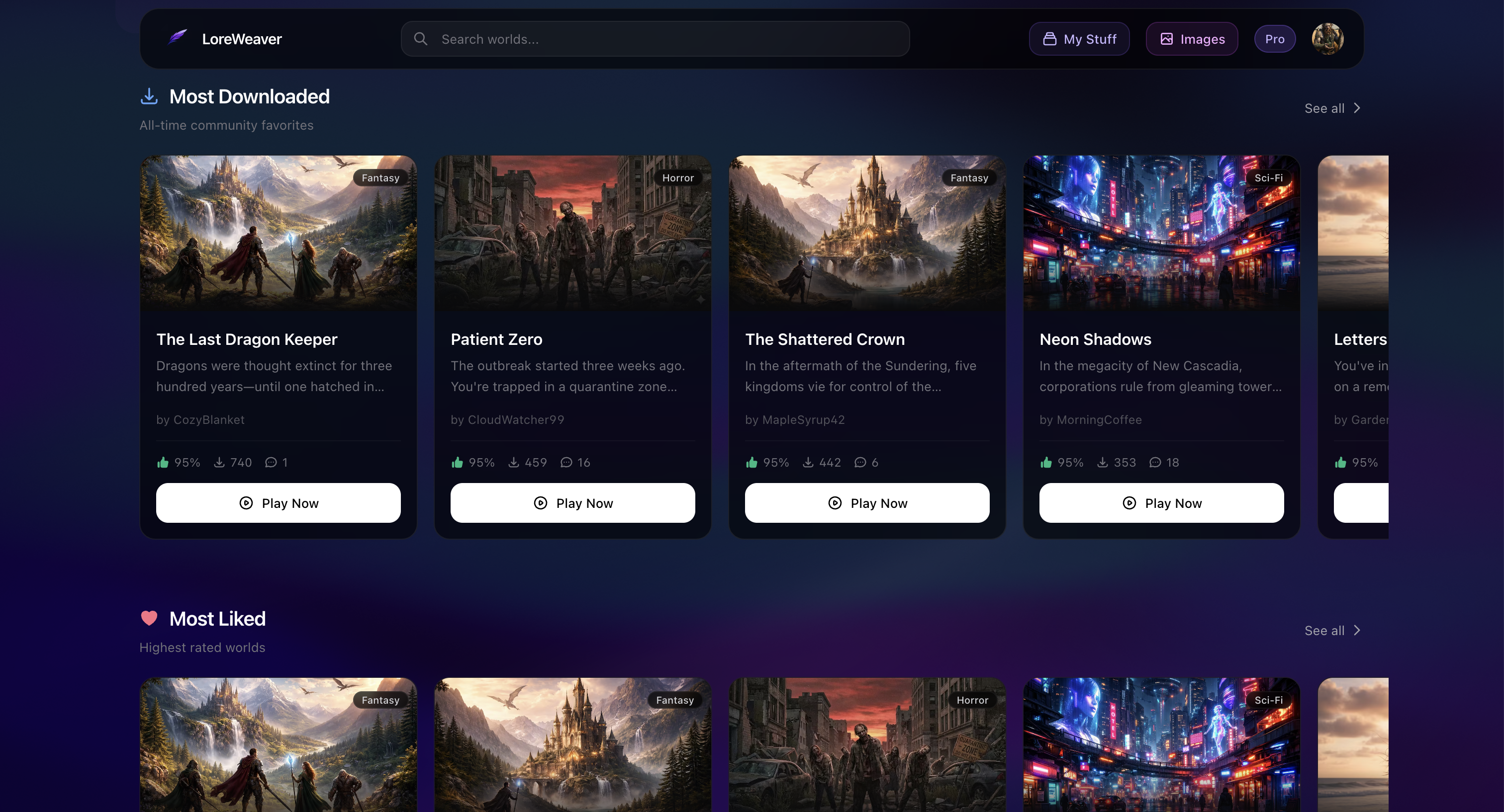 LoreWeaver AI gallery image