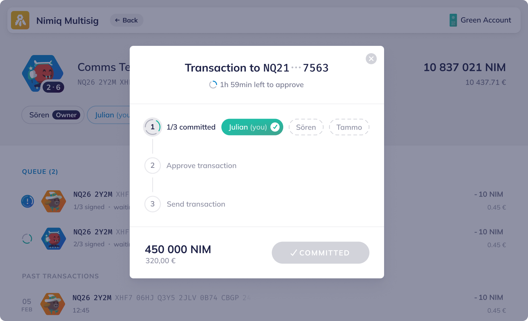 Nimiq Multisig gallery image