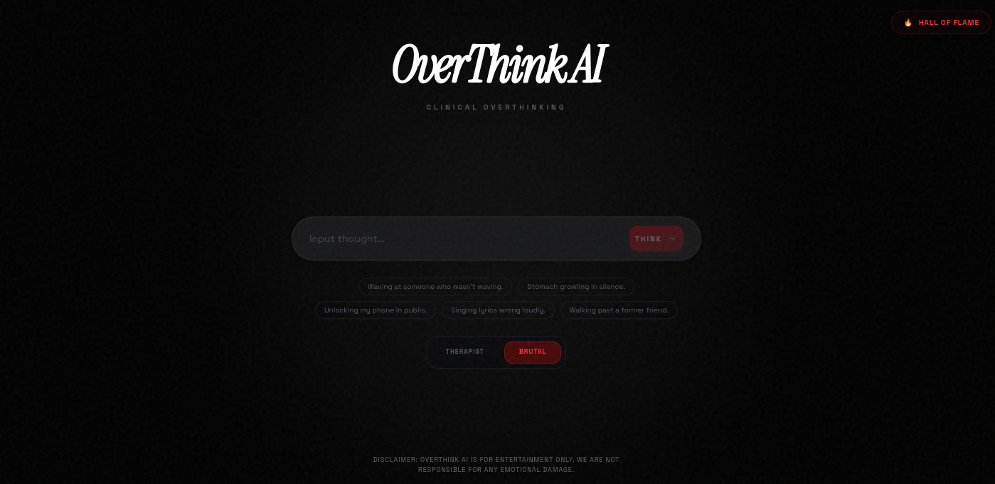 Overthink AI gallery image
