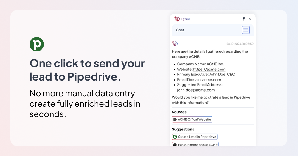 Fyrma Sales Agent (LinkedIn Pipedrive) 미디어 4
