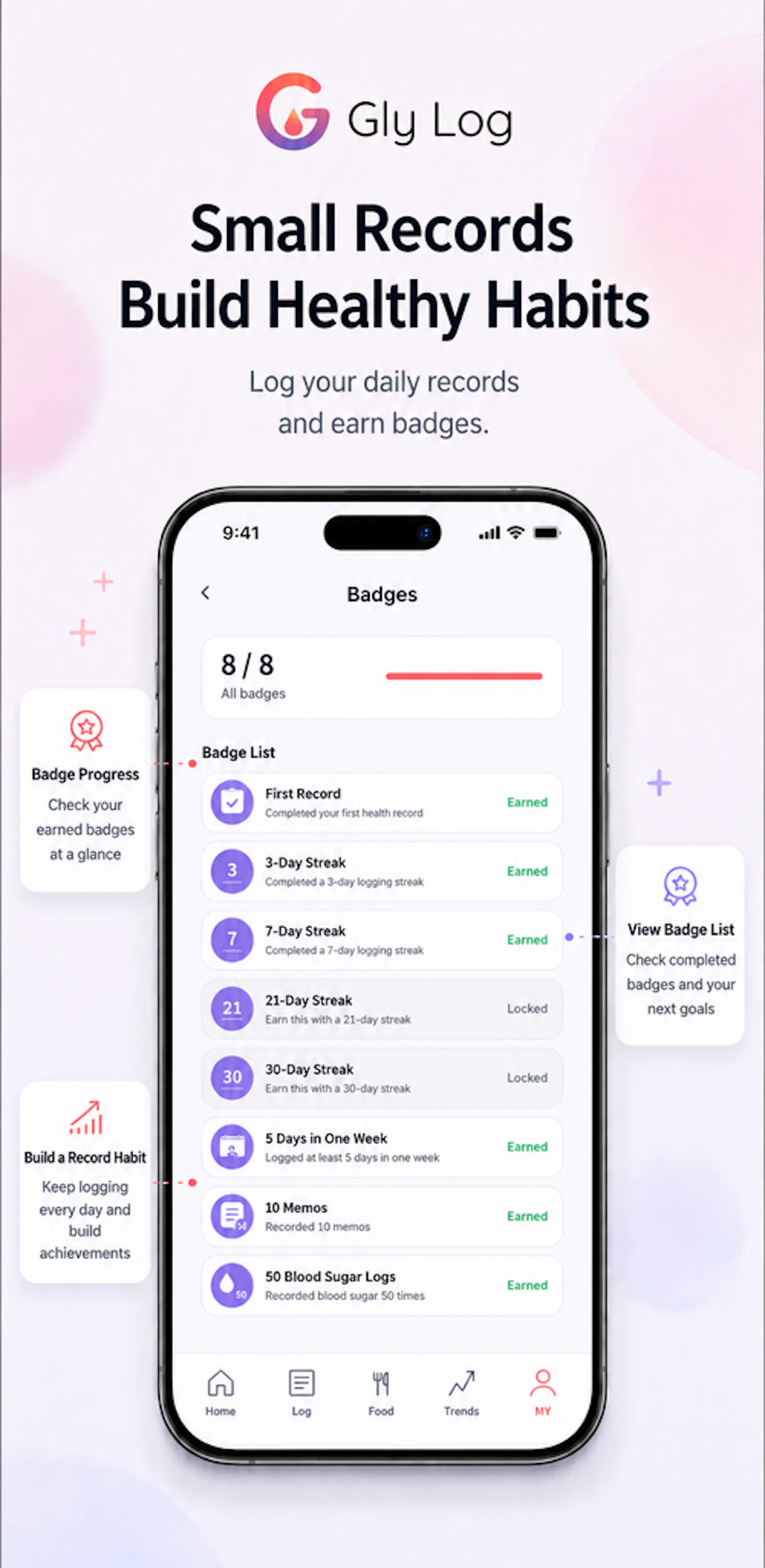 Gly Log - Blood Sugar Tracker screenshot 3