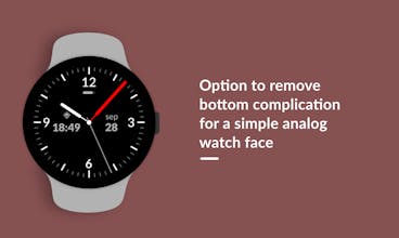 Analog One watch face for Wear OS gallery image