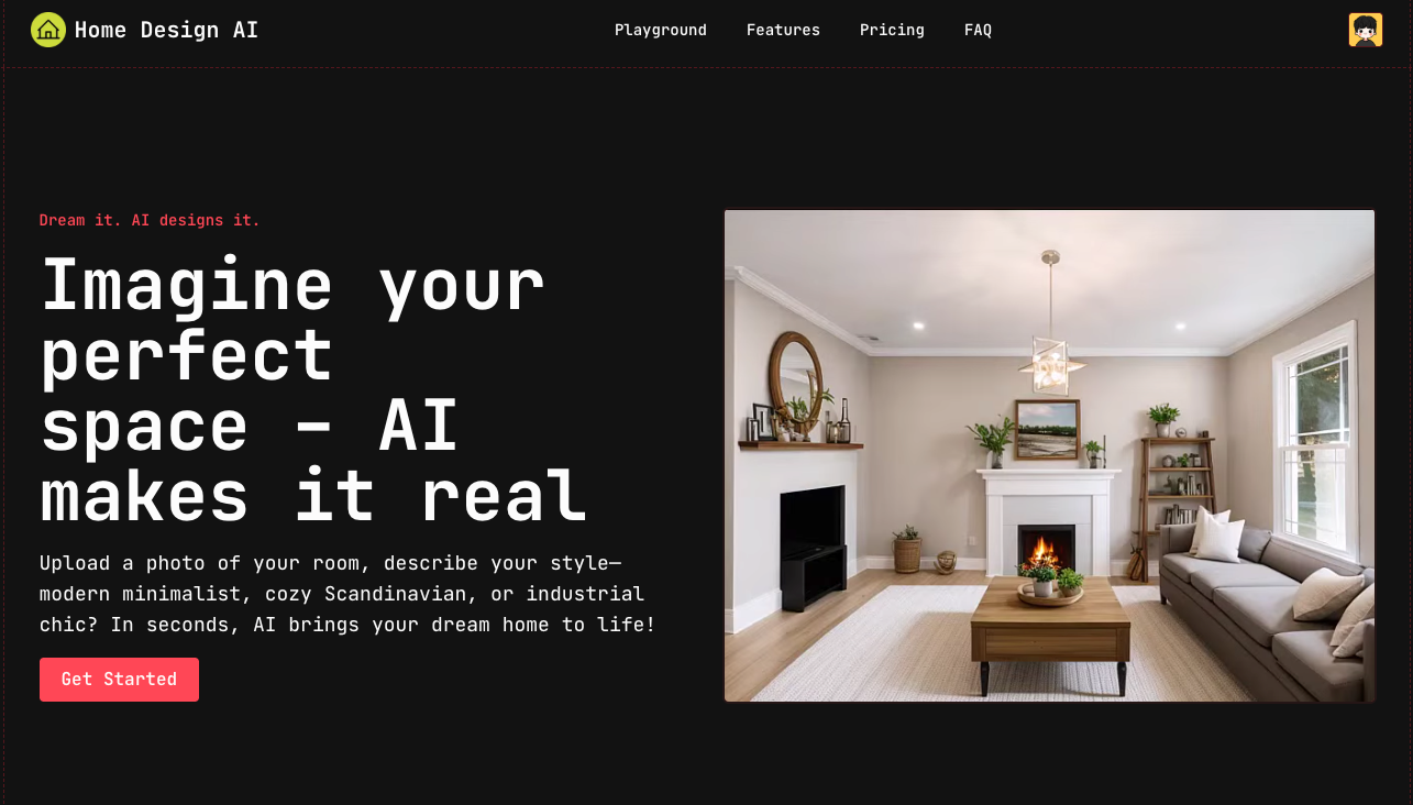 Home Design AI - Main product screenshot demonstrating key features and user interface