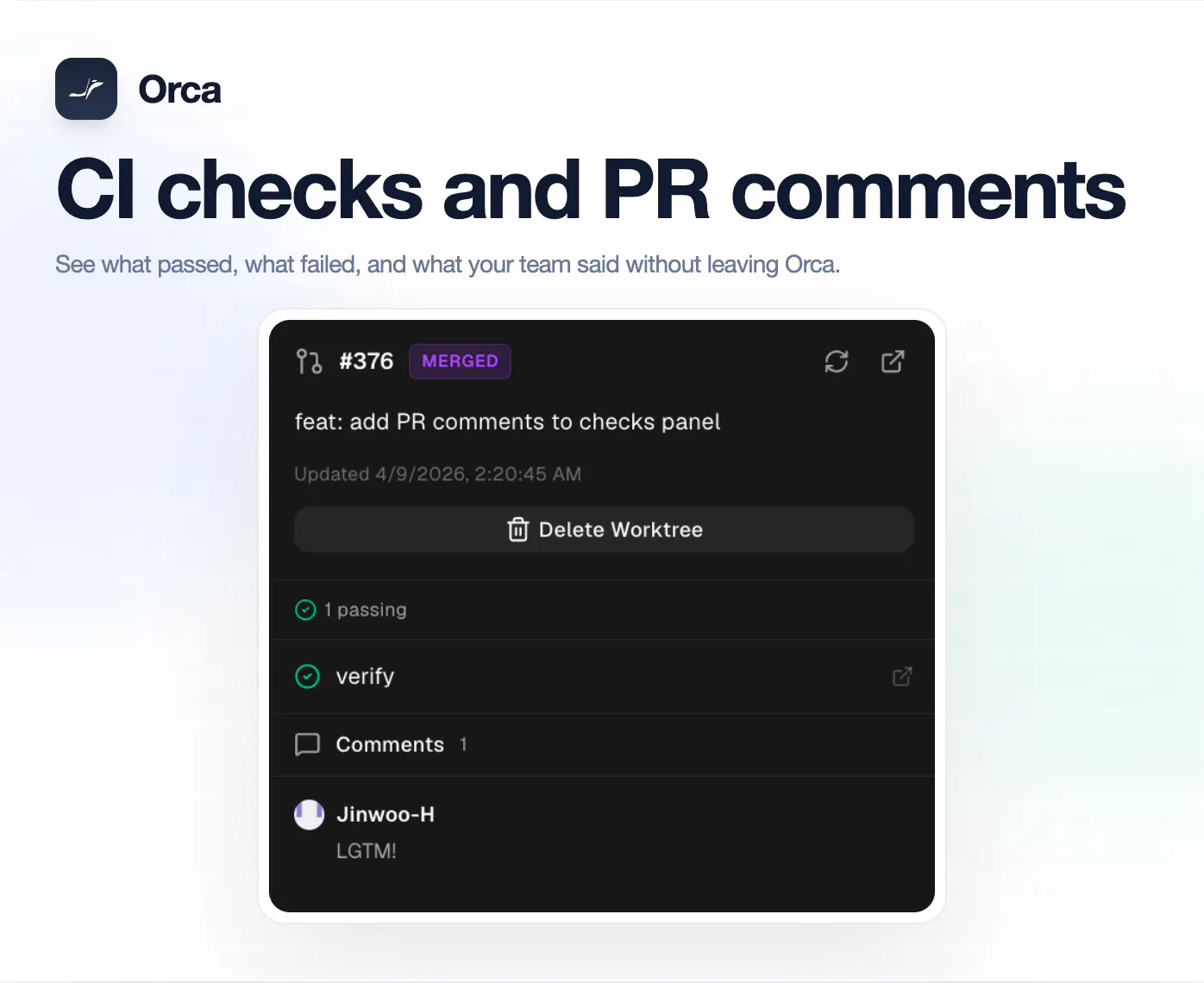 Orca: Your control center for parallel AI agents | Product Hunt