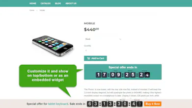 Sales Countdown Timer Bar gallery image