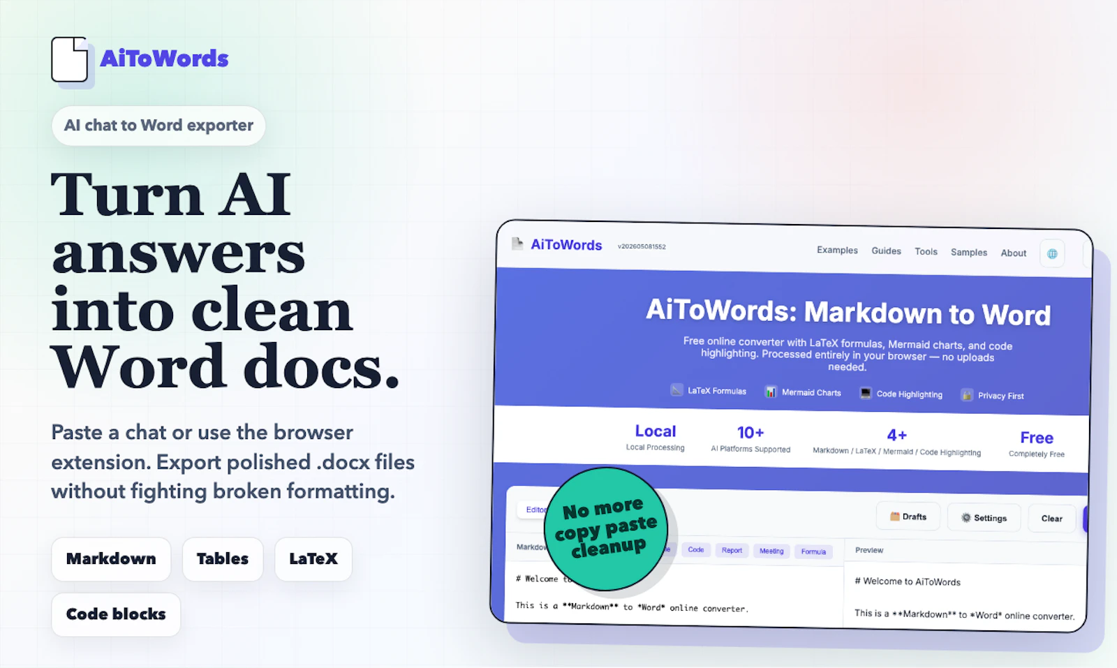 AiToWords screenshot 1