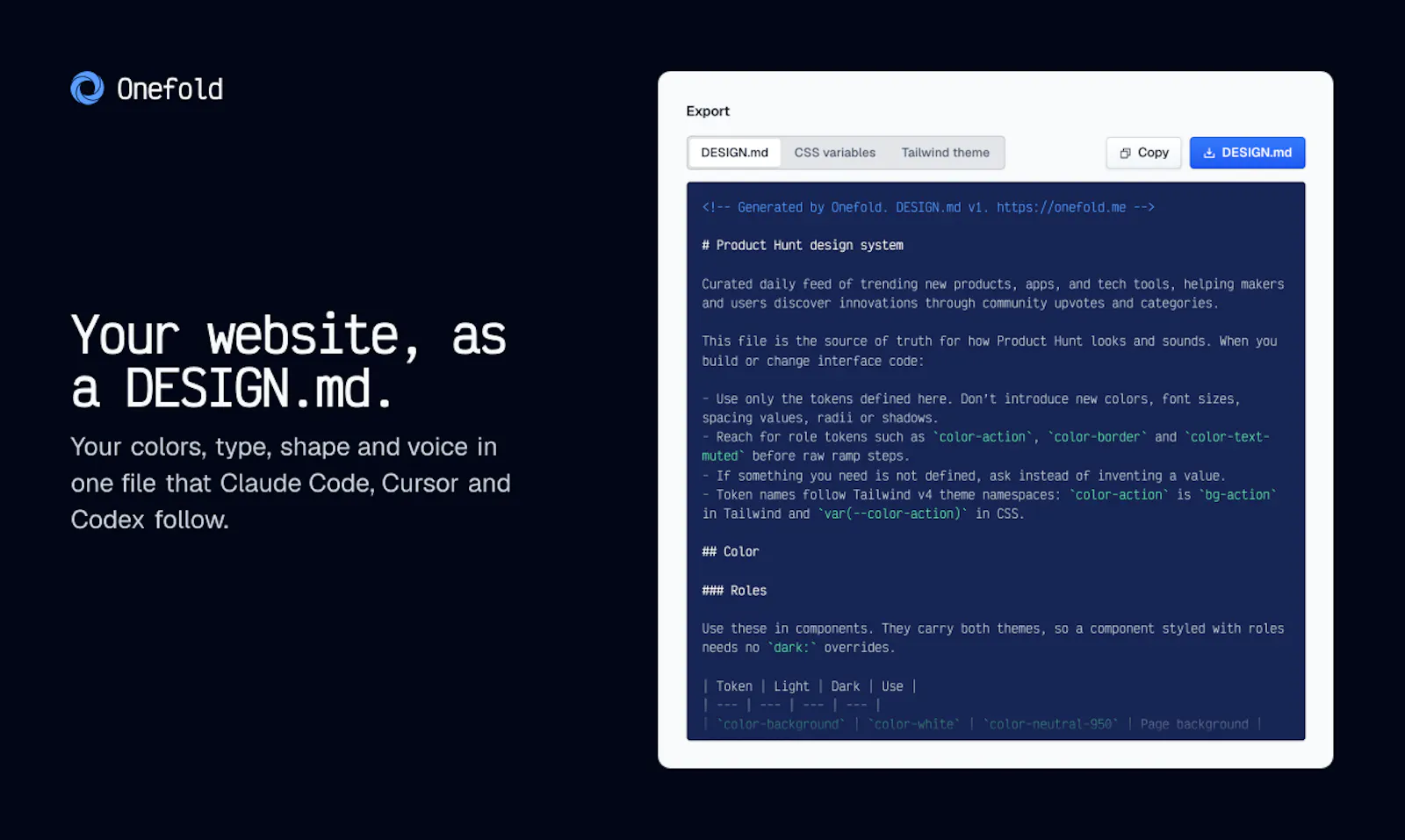 Onefold screenshot 2