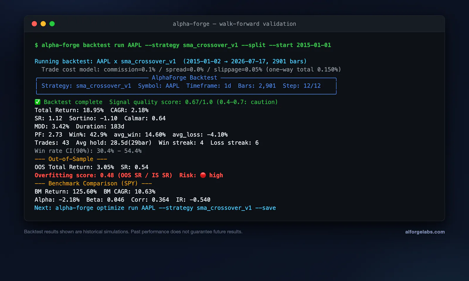 AlphaForge screenshot 2