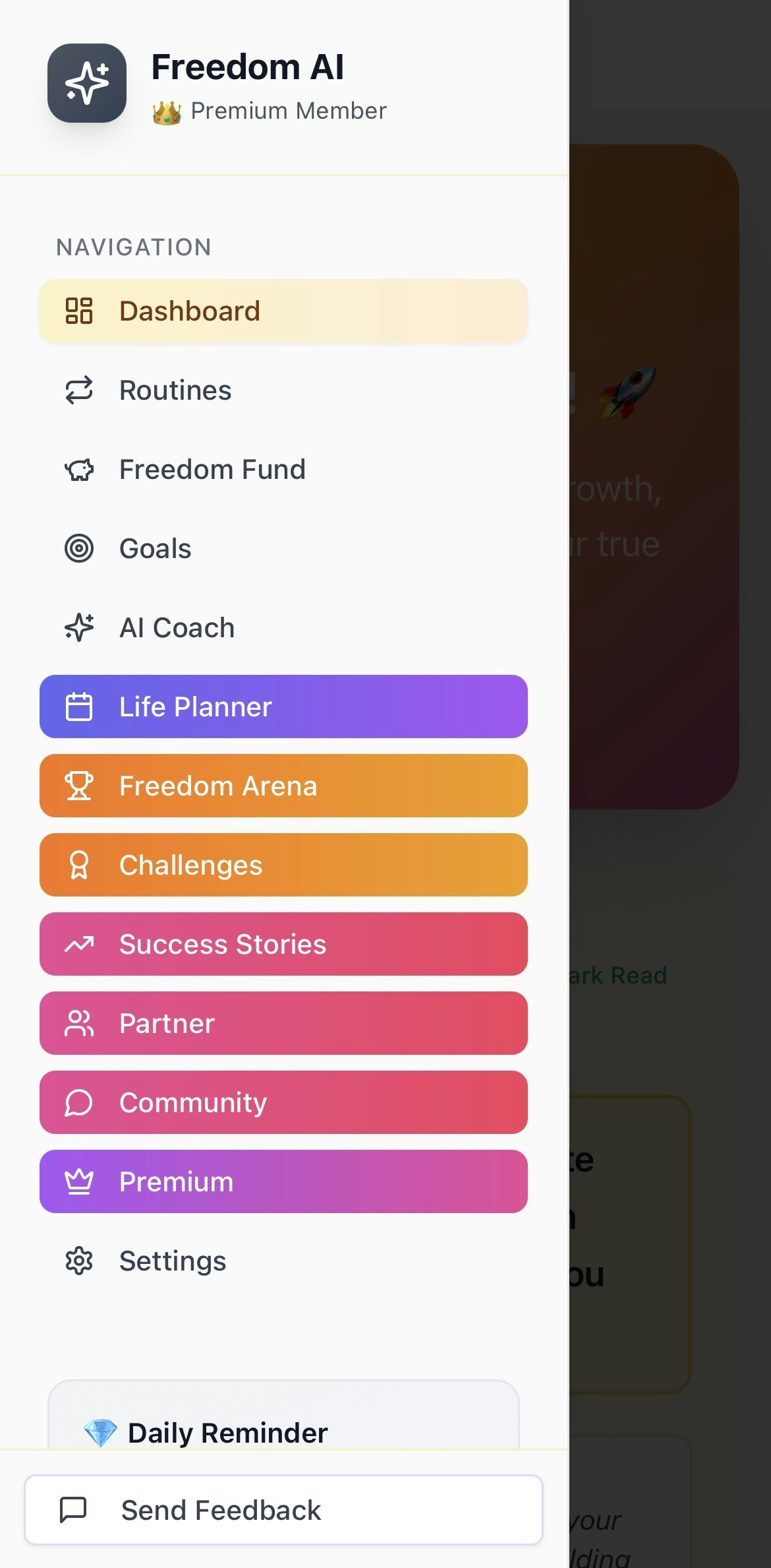 Freedom AI - Screenshot 4 showing product features and functionality
