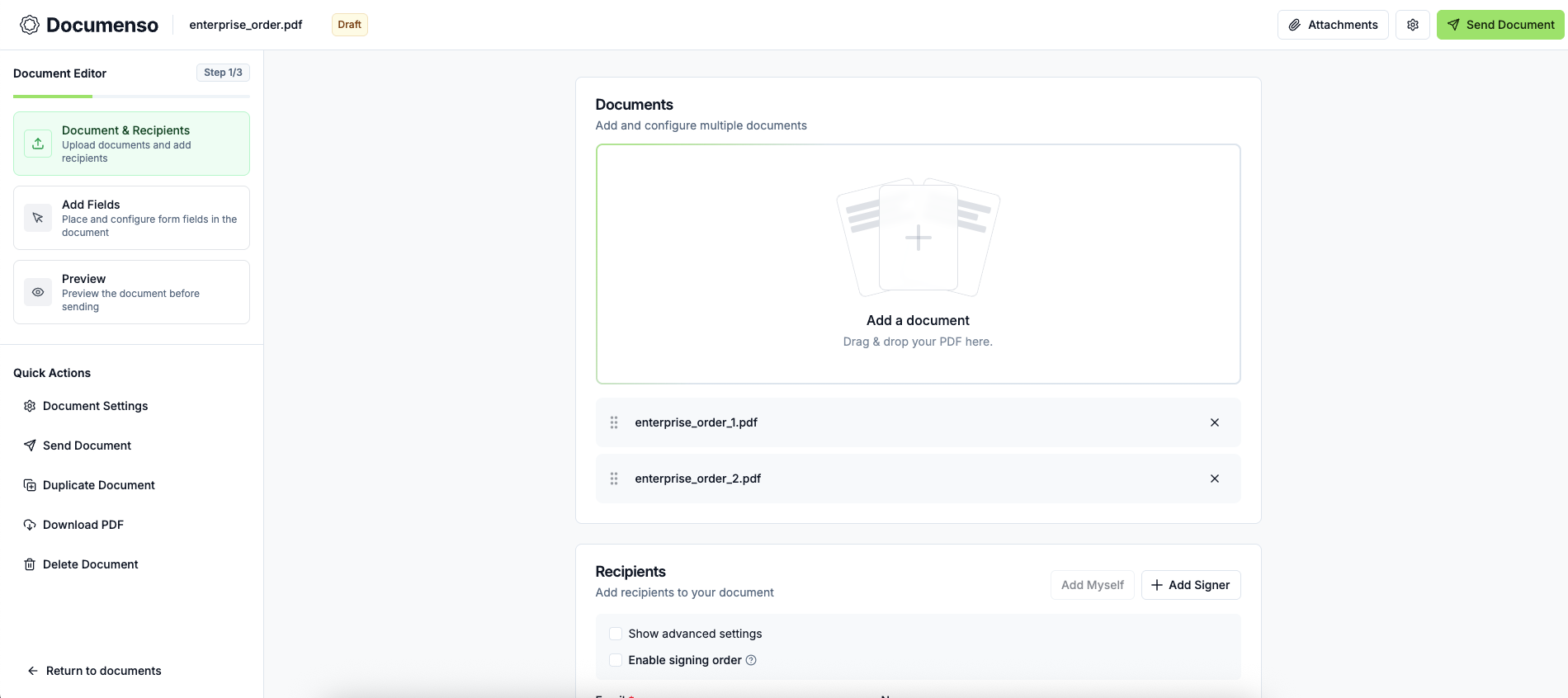 Documenso 2.0.0 - Screenshot 3 preview