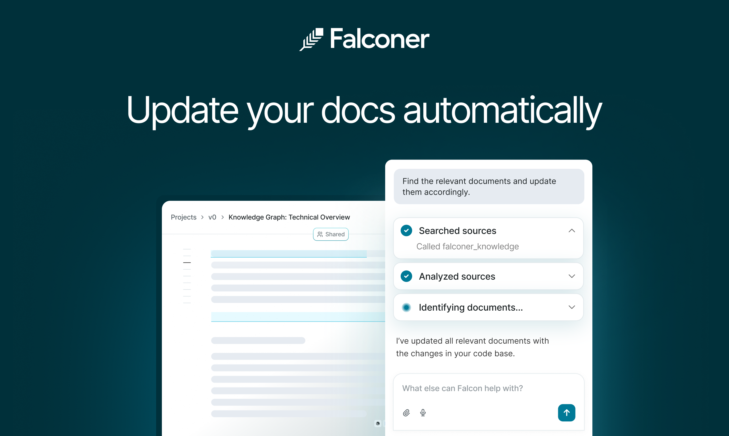Falconer - Screenshot 5 showing product features and functionality
