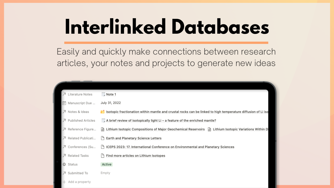 Notion Academic Research Hub gallery image
