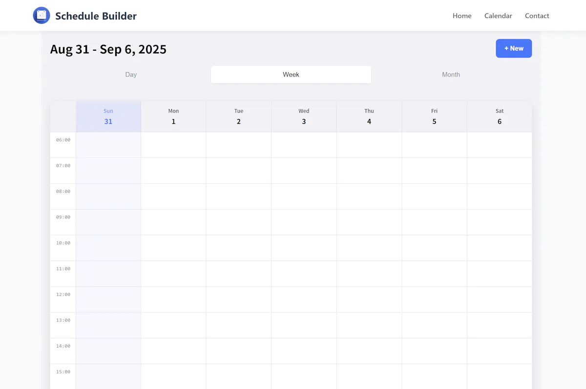 Schedule Builder