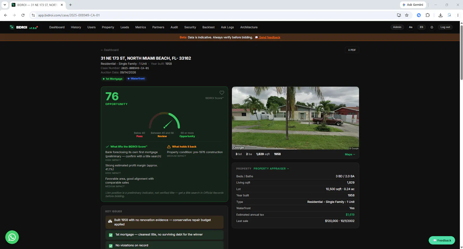 BIDROI screenshot 2