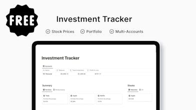 Notion Investment Tracker gallery image