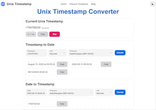 Unix Timestamp Converter gallery image