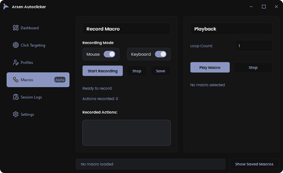 Arsen Autoclicker & Macro - Screenshot 2 preview