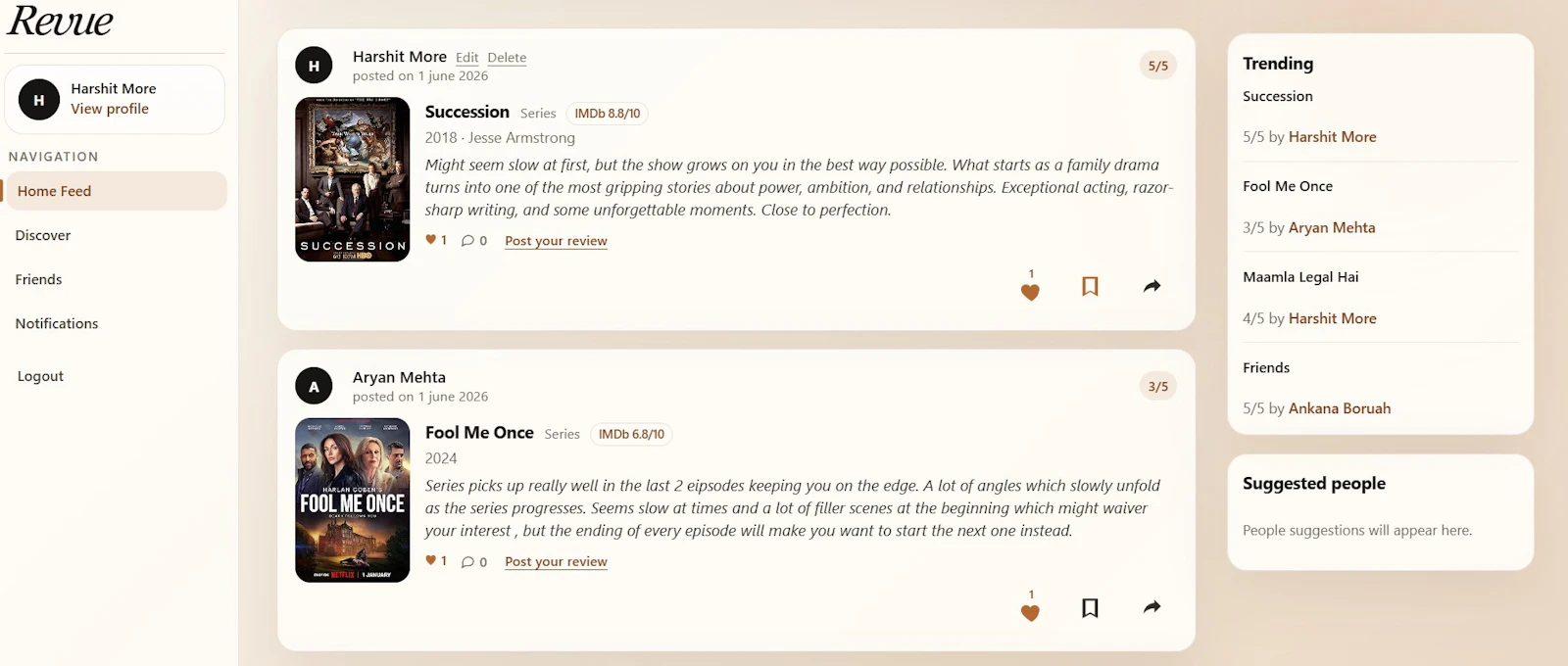 Revue screenshot 2